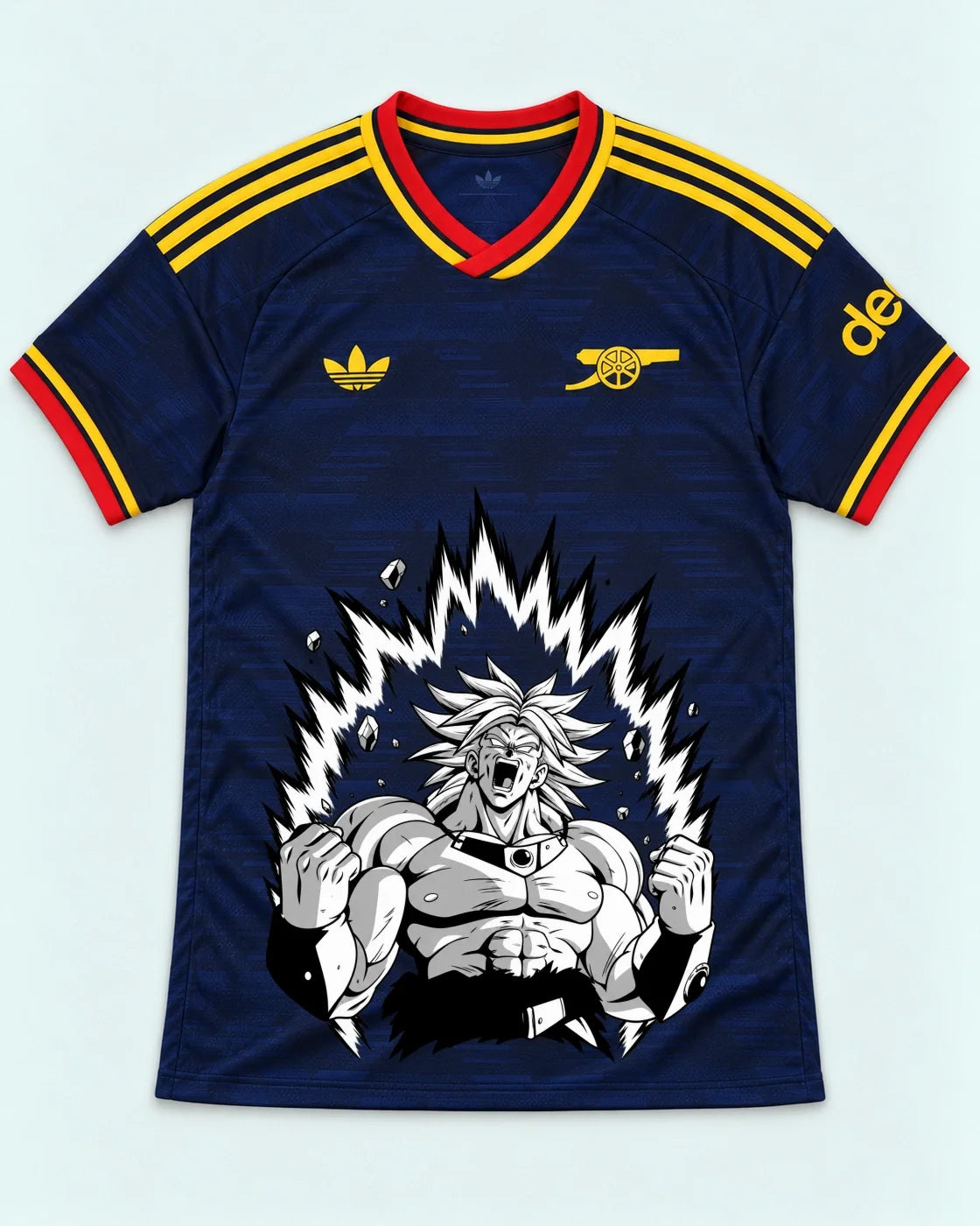 Arsenal Navy Broly Dragon Ball Jersey — Front