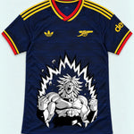 Arsenal Navy Broly Dragon Ball Jersey — Front