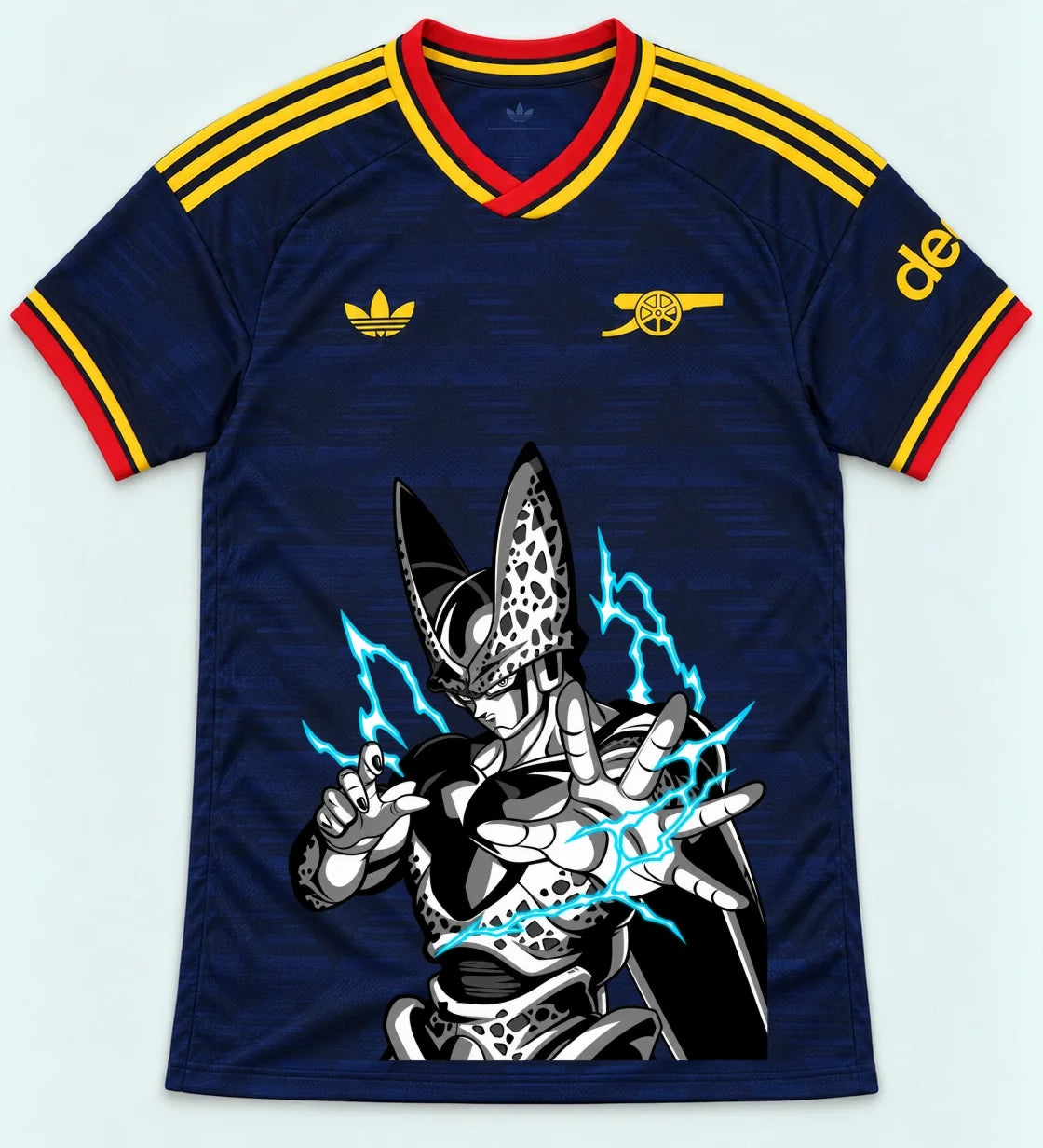 Arsenal Navy Cell Dragon Ball Jersey — Front