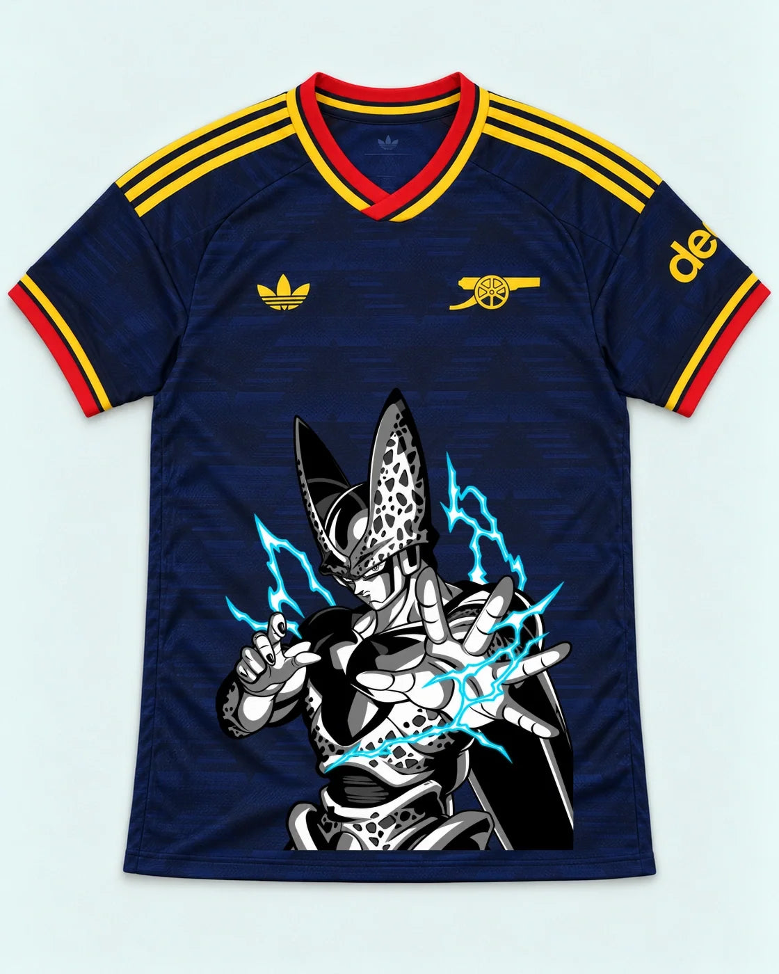 Arsenal Navy Cell Dragon Ball Jersey — Front