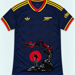 Arsenal Navy Goku Sakura Dragon Ball Jersey — Front