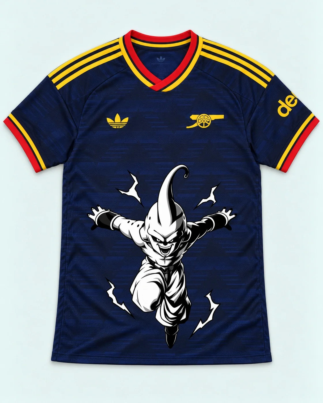 Arsenal Navy Kid Buu Dragon Ball Jersey — Front