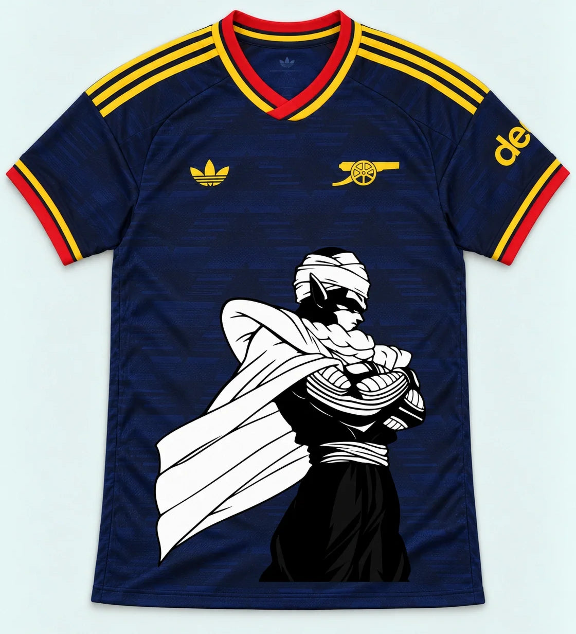 Arsenal Navy Piccolo Cloak Dragon Ball Jersey — Front