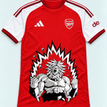Arsenal Red Broly Dragon Ball Jersey — Front