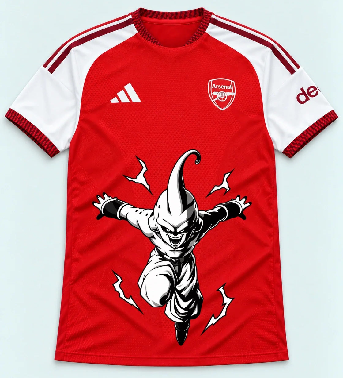 Arsenal Red Kid Buu Dragon Ball Jersey — Front