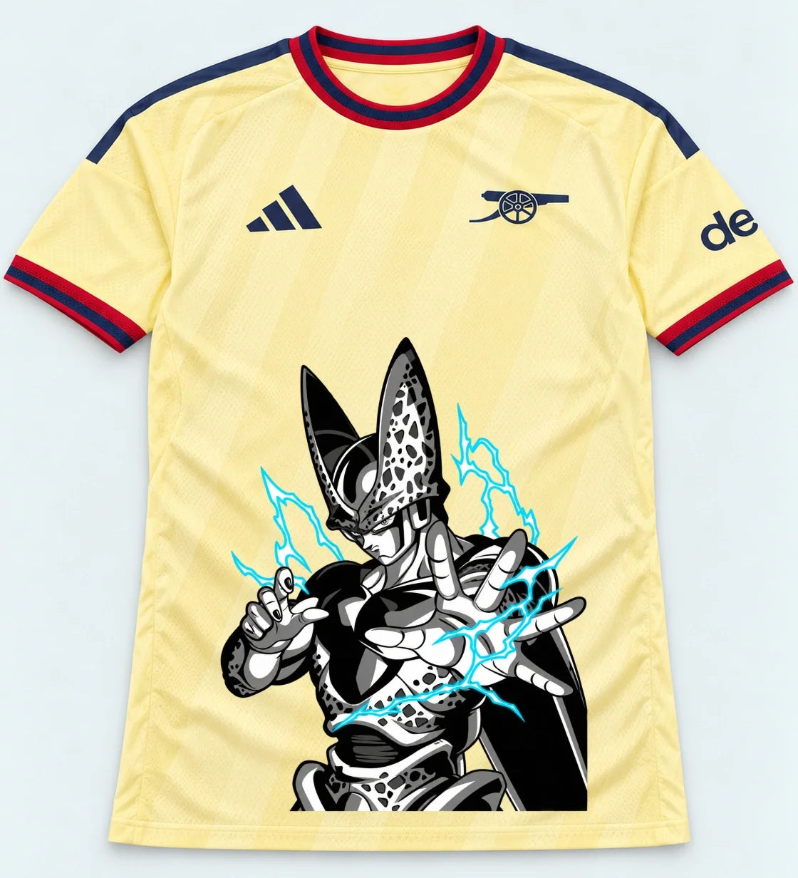 Arsenal Yellow Cell Dragon Ball Jersey — Front