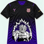 Barcelona Black Purple Broly Dragon Ball Jersey — Front
