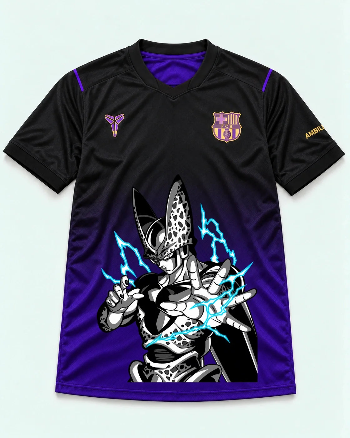 Barcelona Black Purple Cell Dragon Ball Jersey — Front