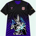 Barcelona Black Purple Cell Dragon Ball Jersey — Front