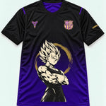 Barcelona Black Purple Majin Vegeta Dragon Ball Jersey — Front