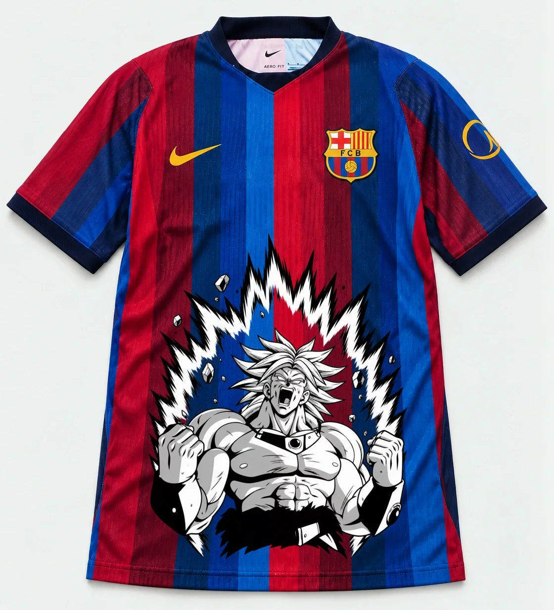 Barcelona Home Broly Dragon Ball Jersey — Front