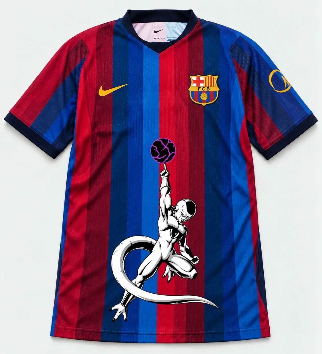 Barcelona Home Frieza Death Ball Dragon Ball Jersey — Front