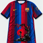 Barcelona Home Goku Sakura Dragon Ball Jersey — Front