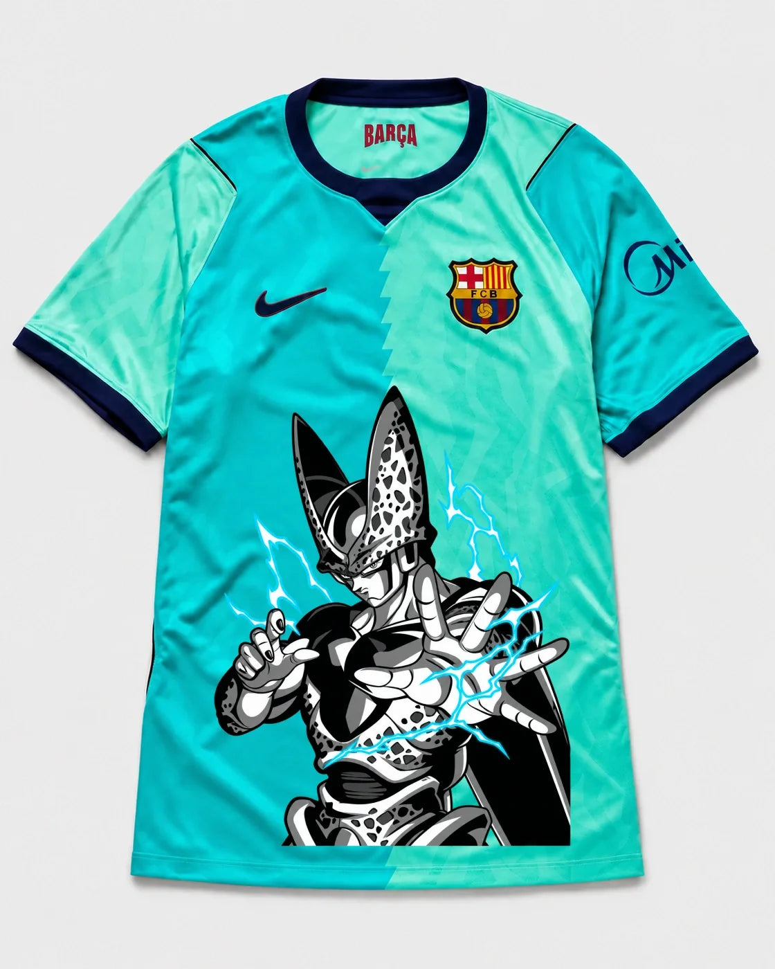Barcelona Turquoise Cell Dragon Ball Jersey — Front