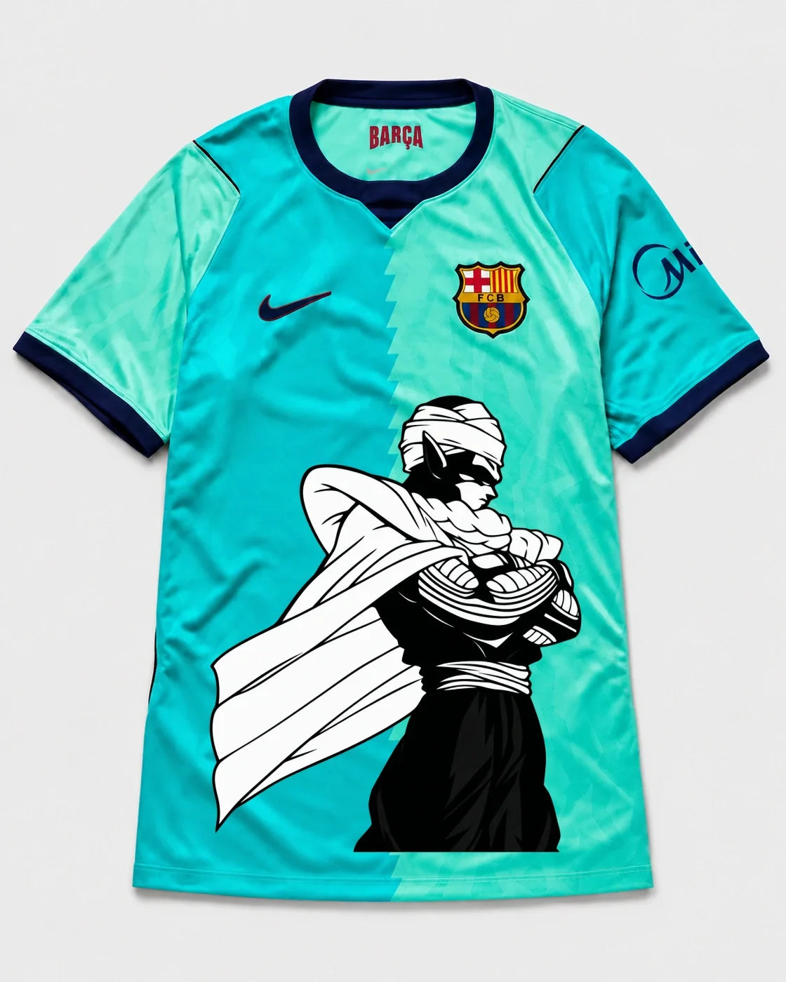 Barcelona Turquoise Piccolo Cloak Dragon Ball Jersey — Front