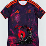 Bayern Munich Dark Goku Sakura Dragon Ball Jersey — Front