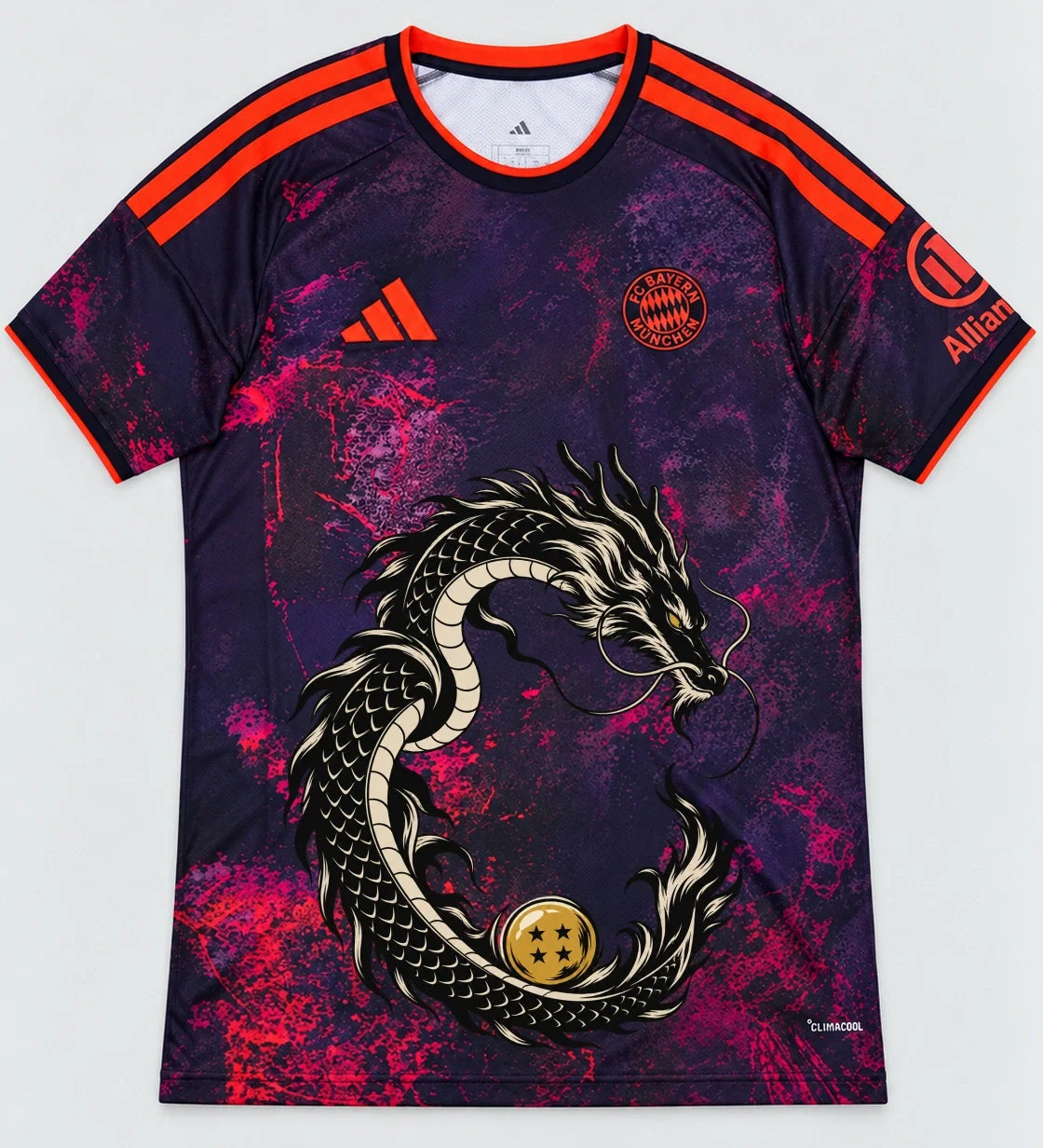 Bayern Munich Dark Shenron Emblem Dragon Ball Jersey — Front