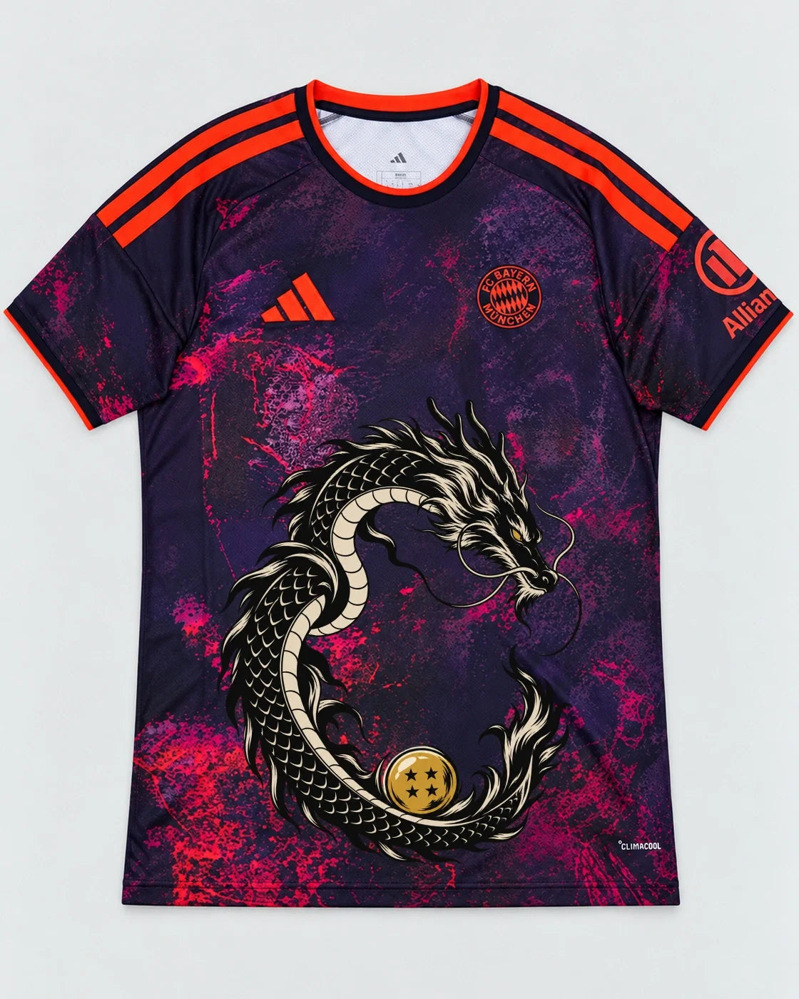 Bayern Munich Dark Shenron Emblem Dragon Ball Jersey — Front