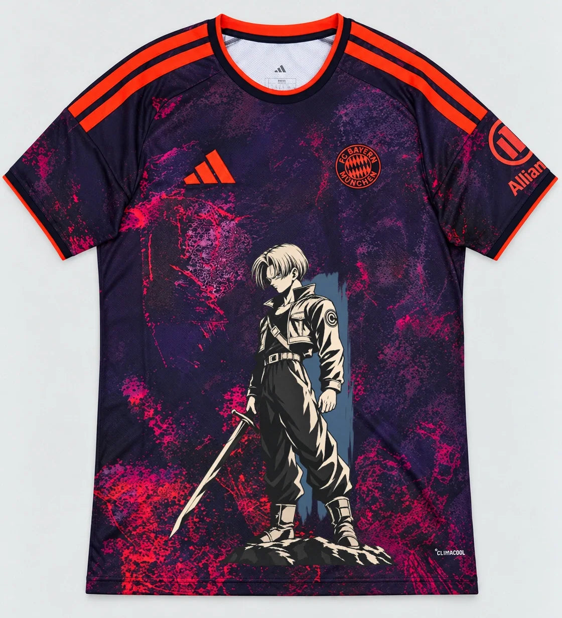 Bayern Munich Dark Trunks Sword Dragon Ball Jersey — Front