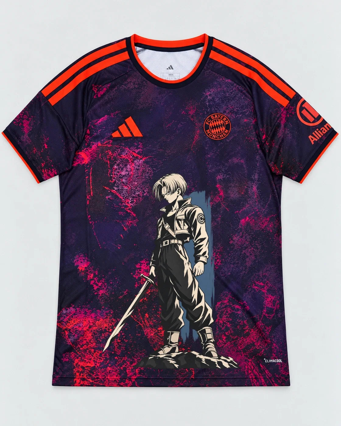 Bayern Munich Dark Trunks Sword Dragon Ball Jersey — Front