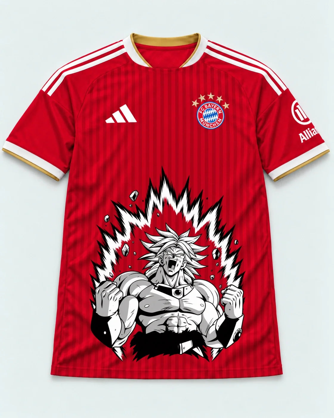 Bayern Munich Red Broly Dragon Ball Jersey — Front