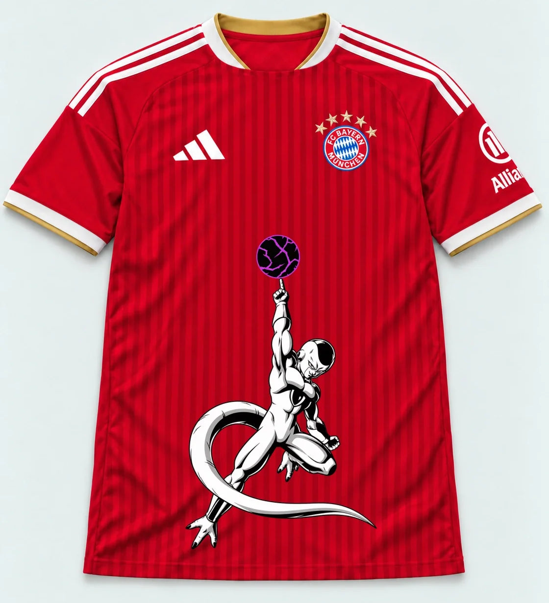 Bayern Munich Red Frieza Death Ball Dragon Ball Jersey — Front