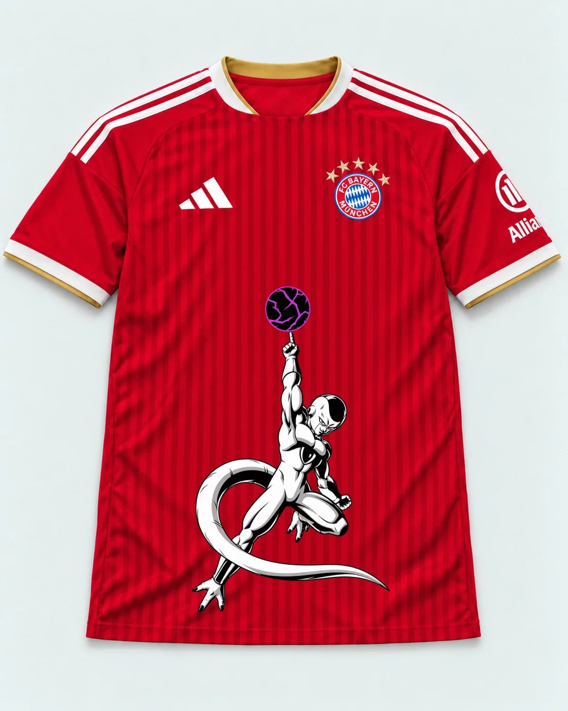 Bayern Munich Red Frieza Death Ball Dragon Ball Jersey — Front