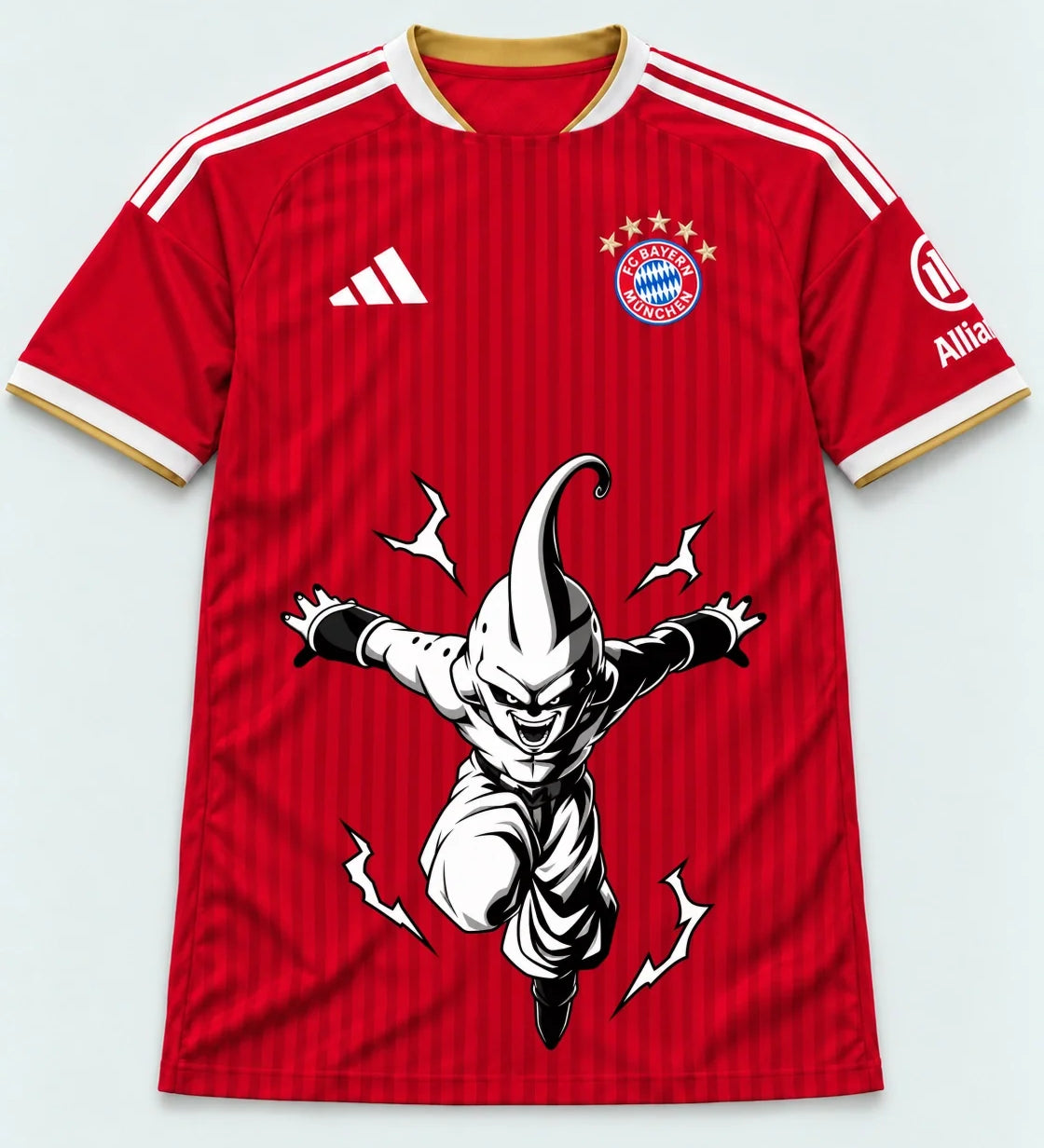 Bayern Munich Red Kid Buu Dragon Ball Jersey — Front