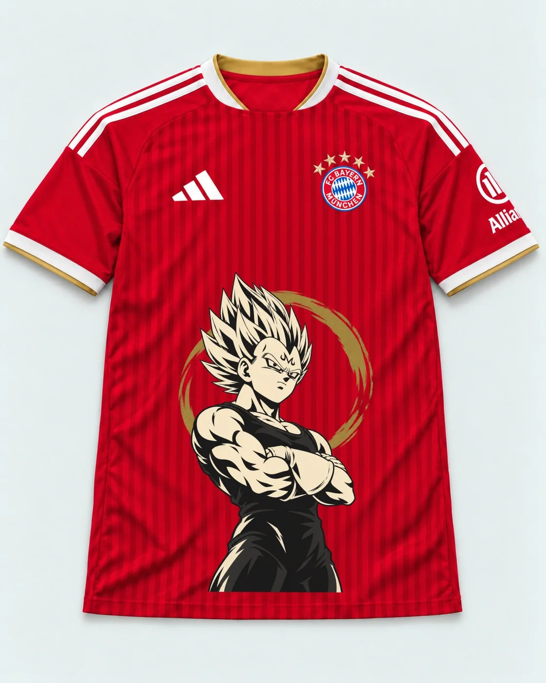 Bayern Munich Red Majin Vegeta Dragon Ball Jersey — Front