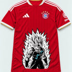 Bayern Munich Red Super Saiyan Aura Dragon Ball Jersey — Front