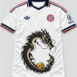Bayern Munich White Shenron Emblem Dragon Ball Jersey — Front