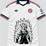 Bayern Munich White Super Saiyan Aura Dragon Ball Jersey — Front