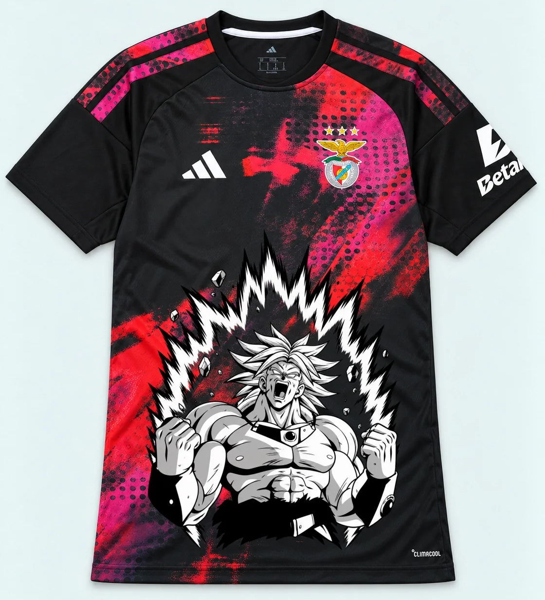 Benfica Black Broly Dragon Ball Jersey — Front