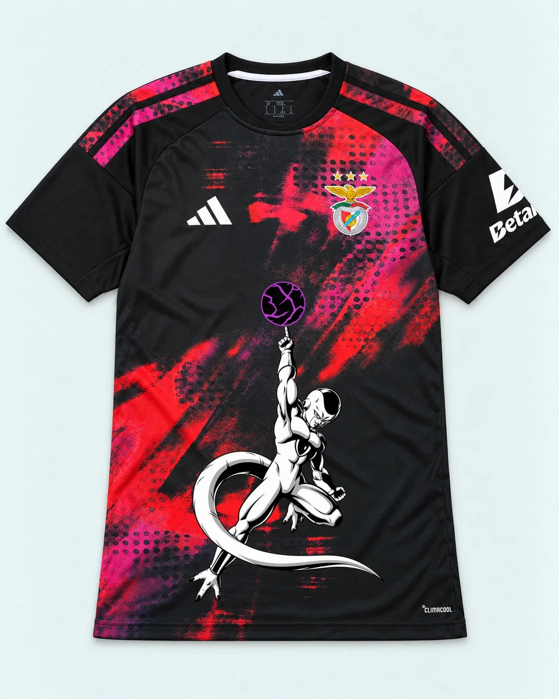 Benfica Black Frieza Death Ball Dragon Ball Jersey — Front