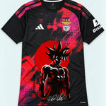 Benfica Black Goku Rising Sun Dragon Ball Jersey — Front