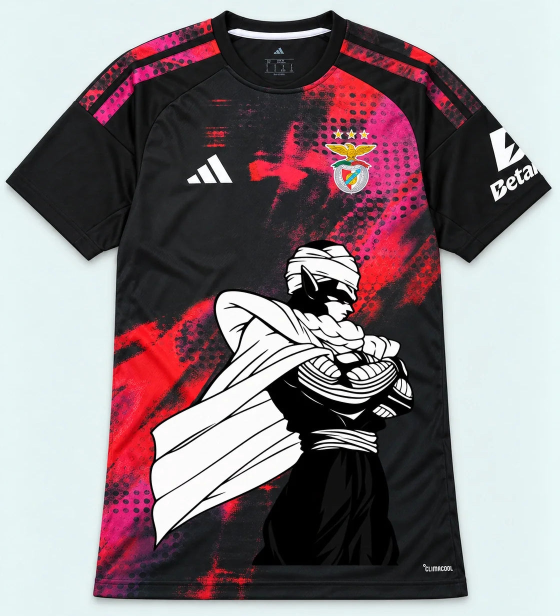 Benfica Black Piccolo Cloak Dragon Ball Jersey — Front