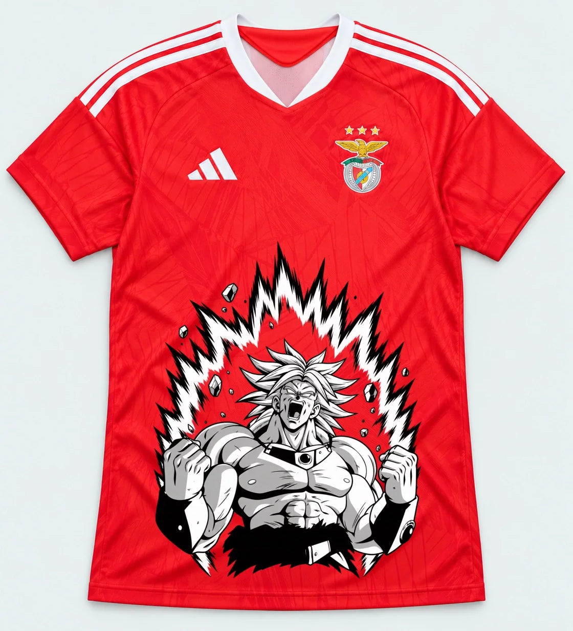 Benfica Red Broly Dragon Ball Jersey — Front
