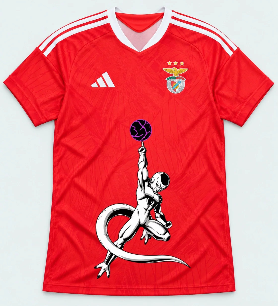 Benfica Red Frieza Death Ball Dragon Ball Jersey — Front