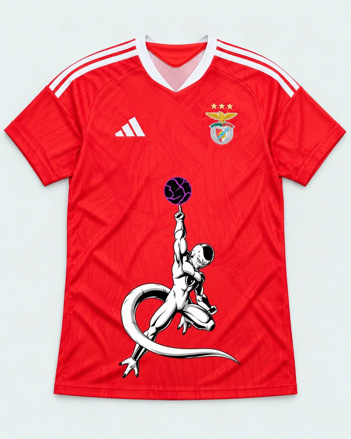Benfica Red Frieza Death Ball Dragon Ball Jersey — Front