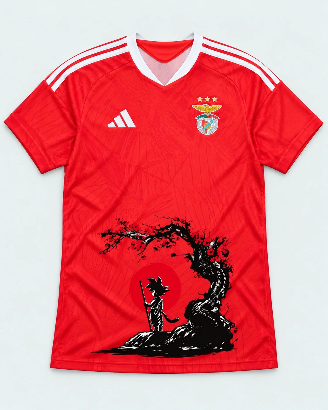 Benfica Red Goku Sakura Dragon Ball Jersey — Front