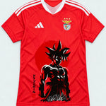 Benfica Red Goku Rising Sun Dragon Ball Jersey — Front