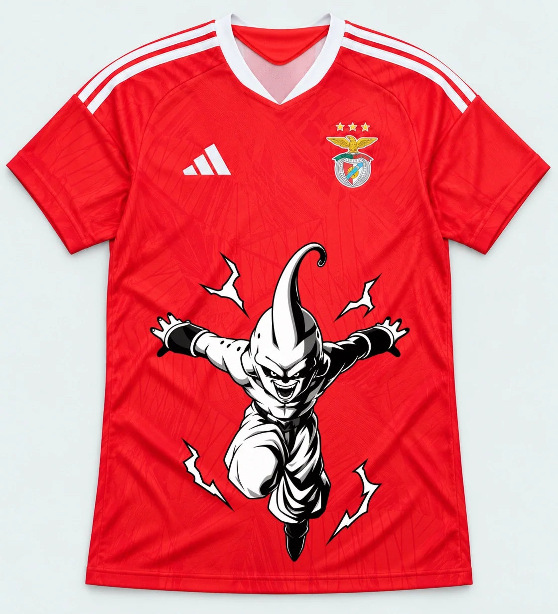 Benfica Red Kid Buu Dragon Ball Jersey — Front
