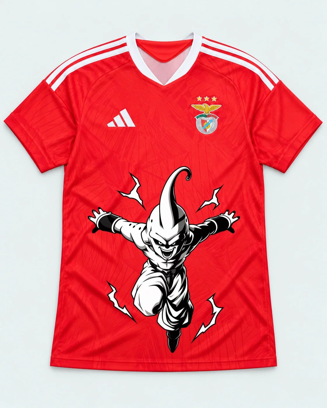 Benfica Red Kid Buu Dragon Ball Jersey — Front