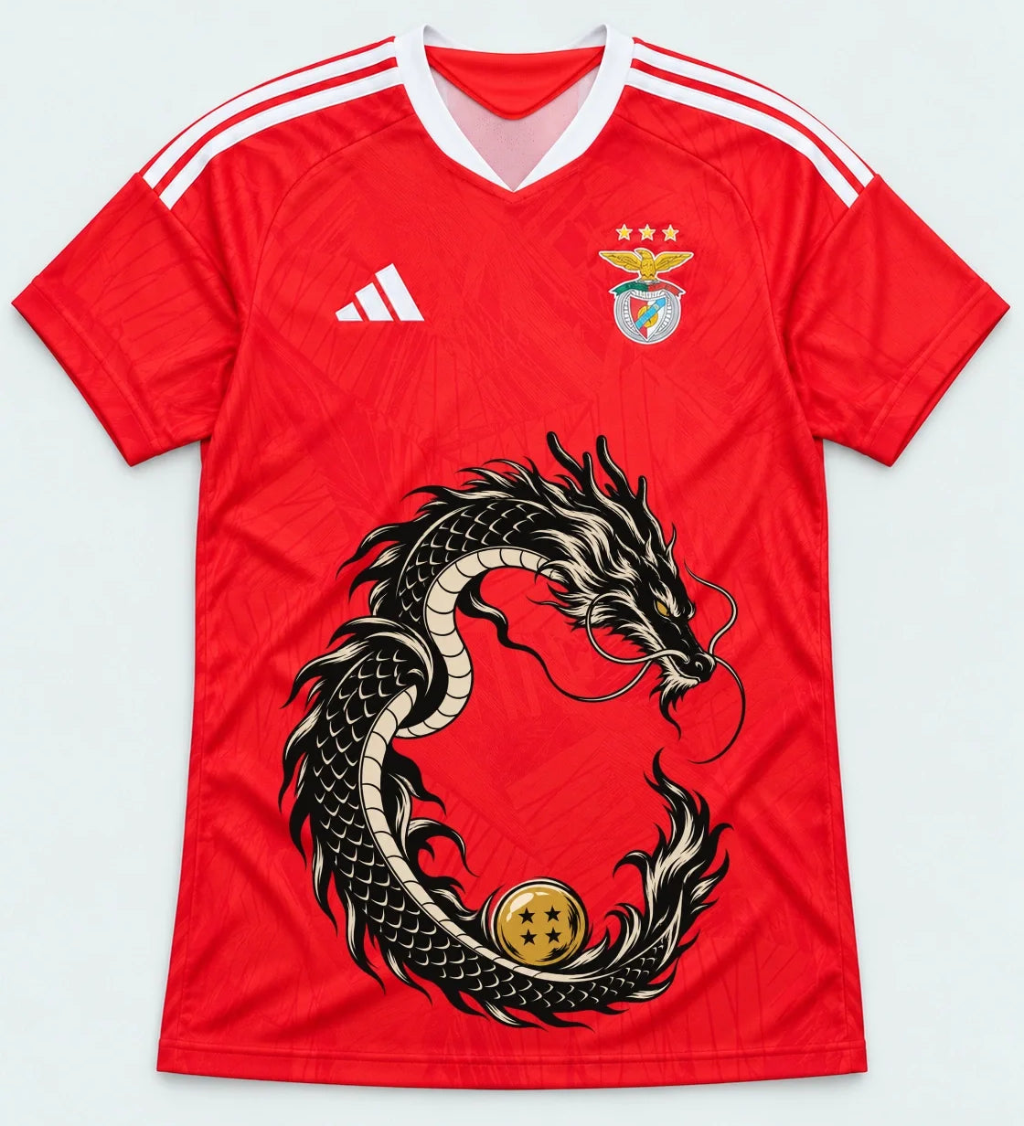 Benfica Red Shenron Emblem Dragon Ball Jersey — Front