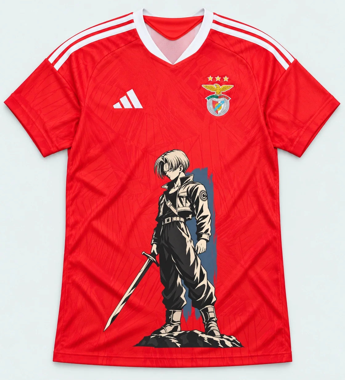 Benfica Red Trunks Sword Dragon Ball Jersey — Front