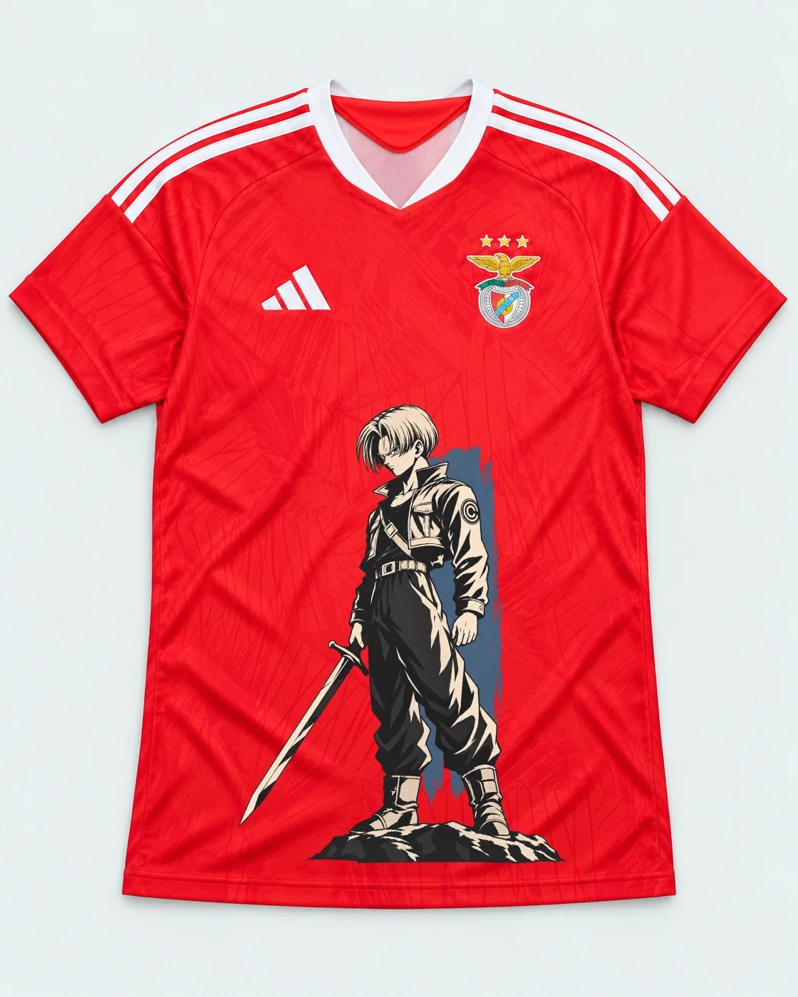 Benfica Red Trunks Sword Dragon Ball Jersey — Front