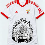Benfica White Broly Dragon Ball Jersey — Front