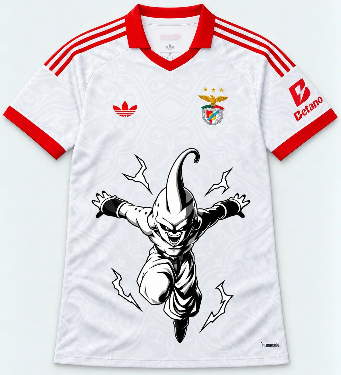 Benfica White Kid Buu Dragon Ball Jersey — Front