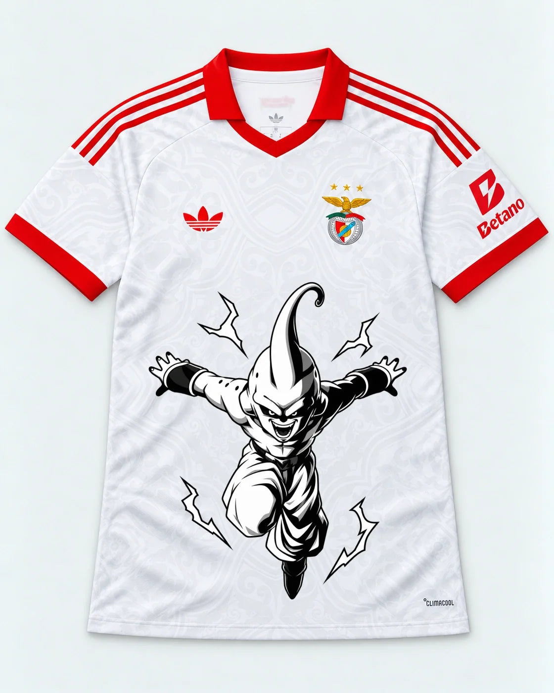 Benfica White Kid Buu Dragon Ball Jersey — Front