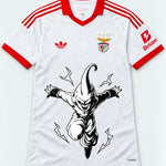 Benfica White Kid Buu Dragon Ball Jersey — Front